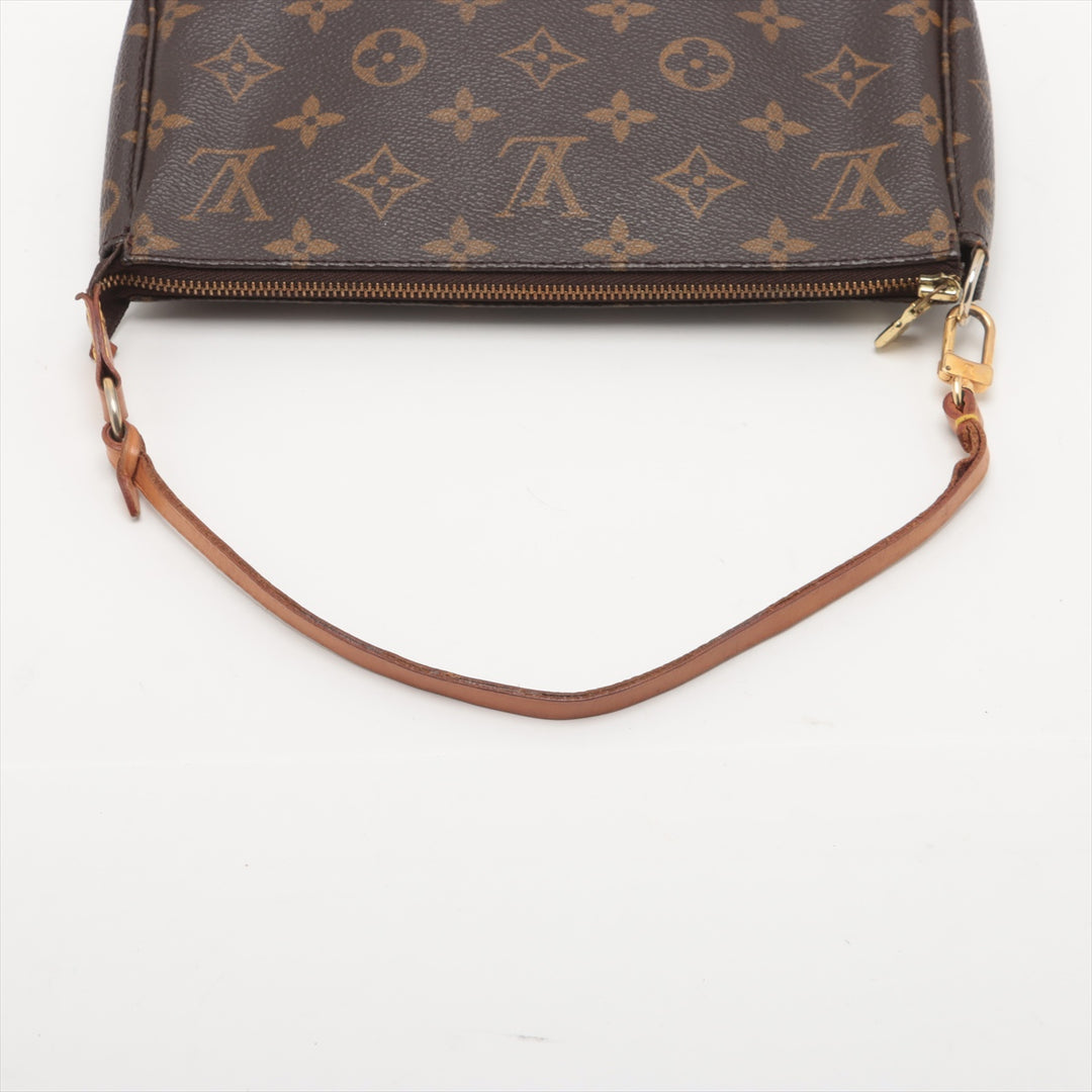 Louis Vuitton Monogram Canvas Pochette Accessories Brown Shoulder Bag #3268