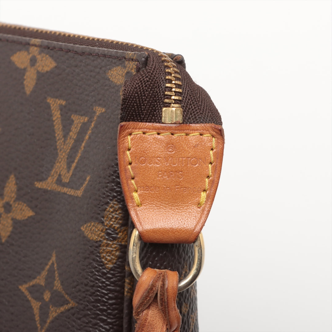 Louis Vuitton Monogram Canvas Pochette Accessories Brown Shoulder Bag #3268