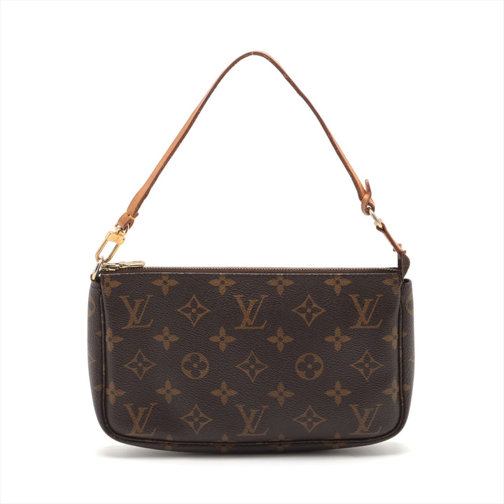 Louis Vuitton Monogram Canvas Pochette Accessories Brown Shoulder Bag #3268