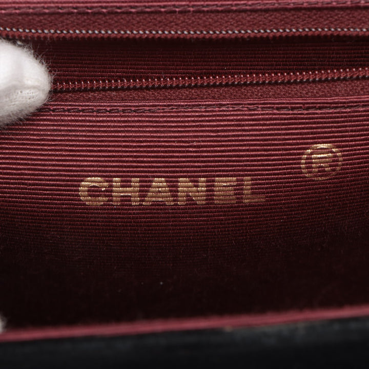 Chanel Black Suede Half Moon Coco Mark Chain Shoulder Bag #3744