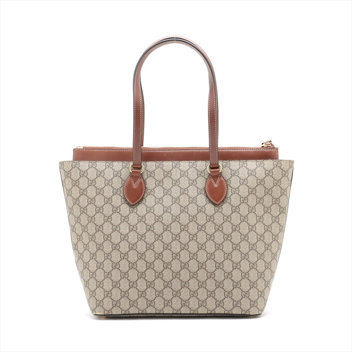 Gucci GG Supreme Linea A Zip Tote bag Beige #2507