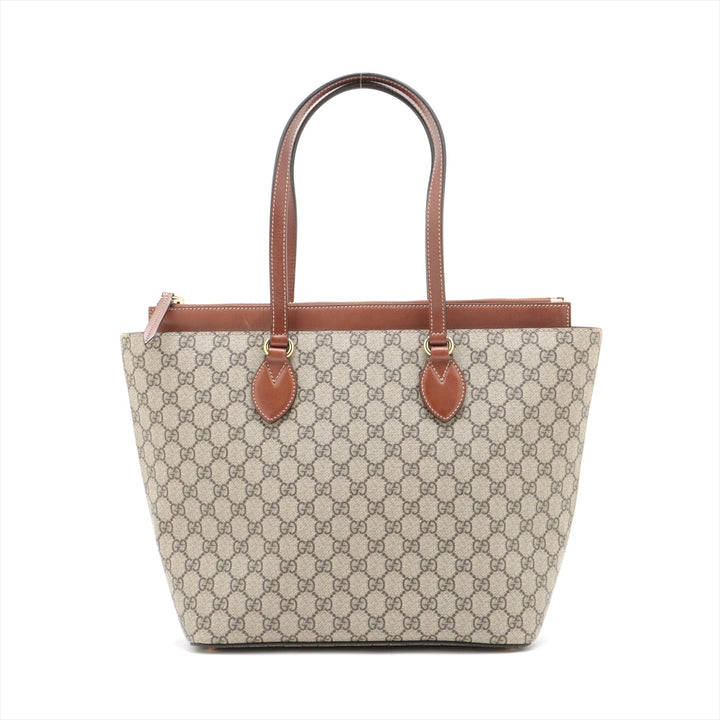 Gucci GG Supreme Linea A Zip Tote bag Beige #2507