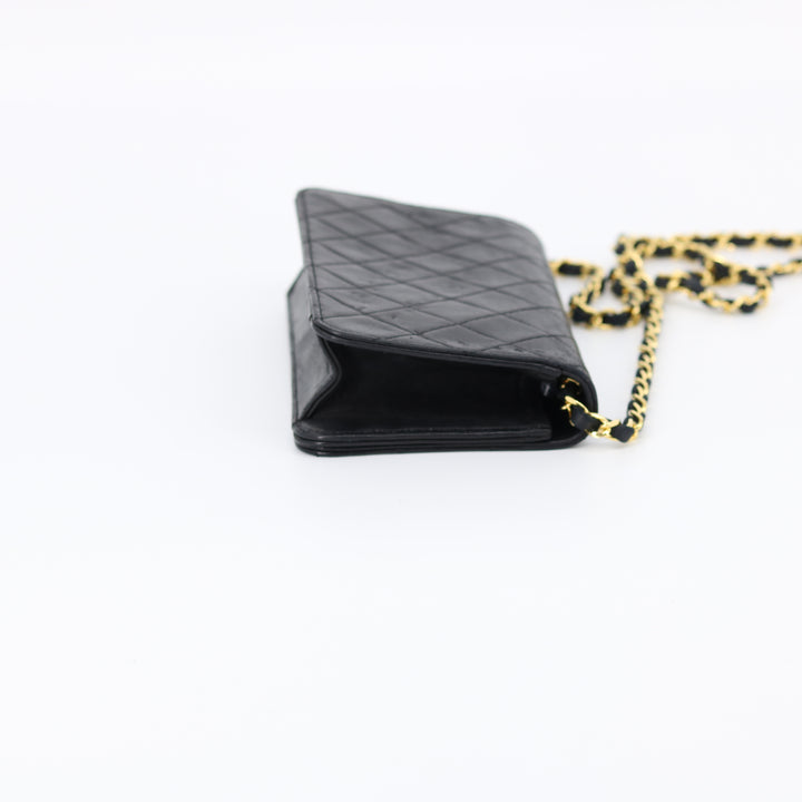 Chanel Black Quilted Lambskin Matelasse Mini Chain Bag