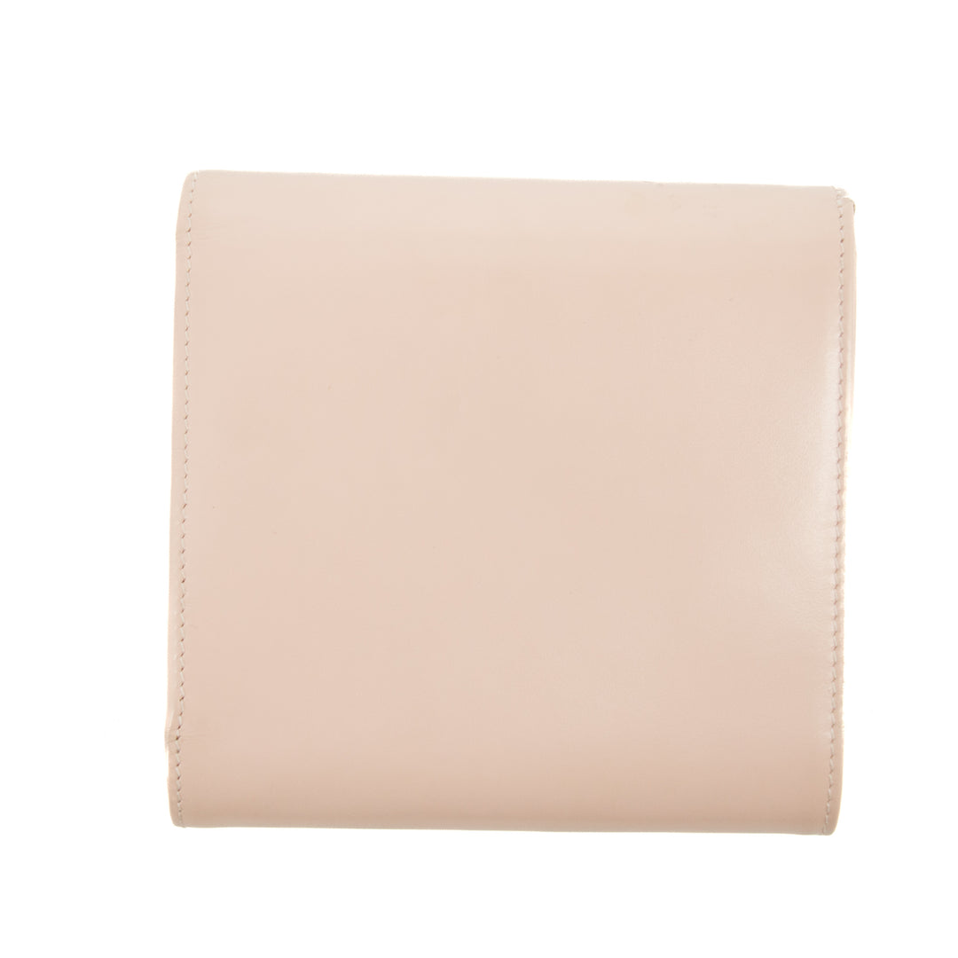 Cartier Pink Leather Compact French Wallet #3020