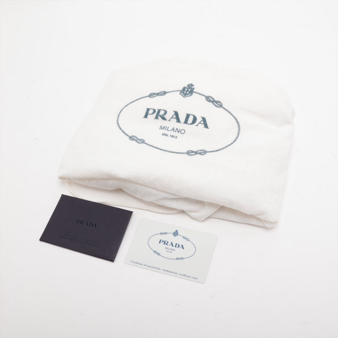 Prada Denim Blue Canapa Logo Tote