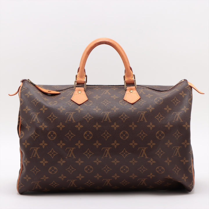 Louis Vuitton Monogram Brown Canvas Speedy 40 MB0011 #1936