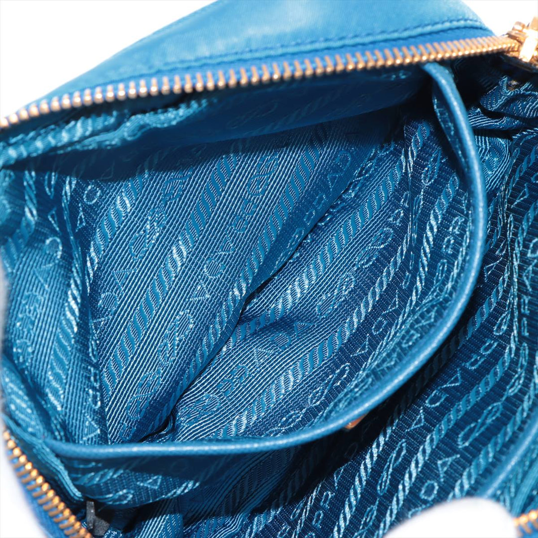 Prada Blue Nylon Tessuto Mini Bow Crossbody Bag #1934