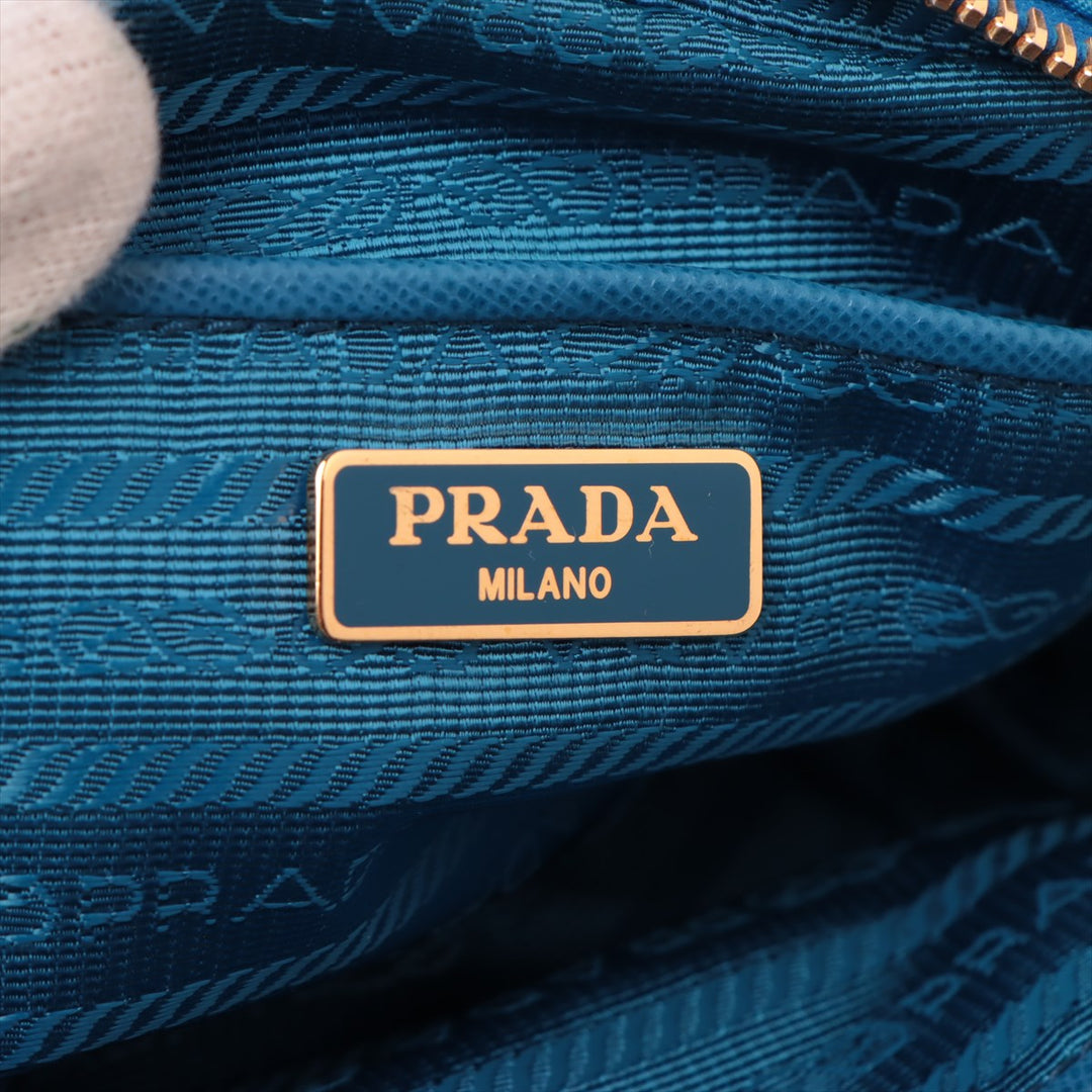 Prada Blue Nylon Tessuto Mini Bow Crossbody Bag #1934