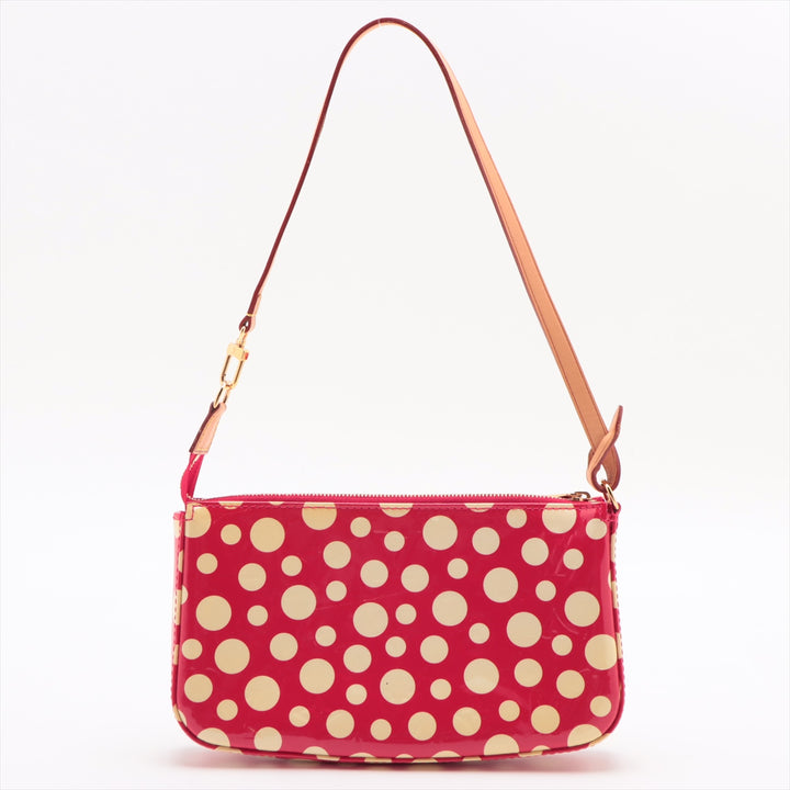 Louis Vuitton x Yayoi Kusama Vernis Pochette Accessories Red x White DR2172  #2449