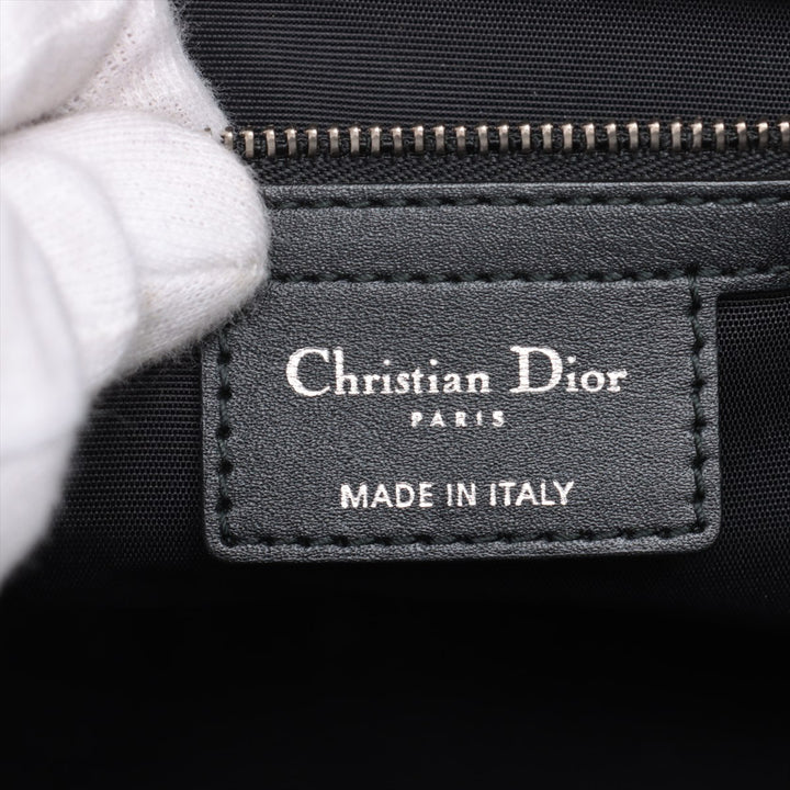 Christian Dior Cannage Panarea Coated Canvas Tote Bag Black #2898