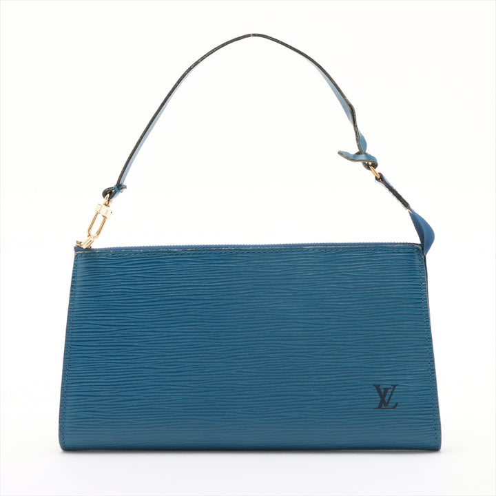 Louis Vuitton Epi Leather Blue Pochette Accessories Shoulder Bag #3281