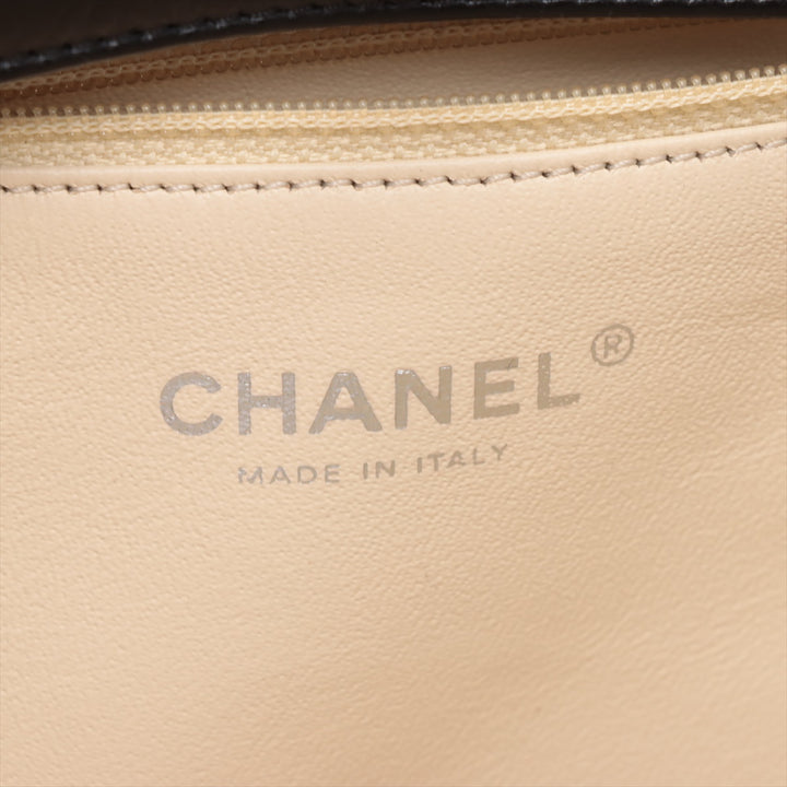 Chanel Boy Chanel Leather 2 Way Tote Bag Black Gunmetal Fittings 15 Series #3755