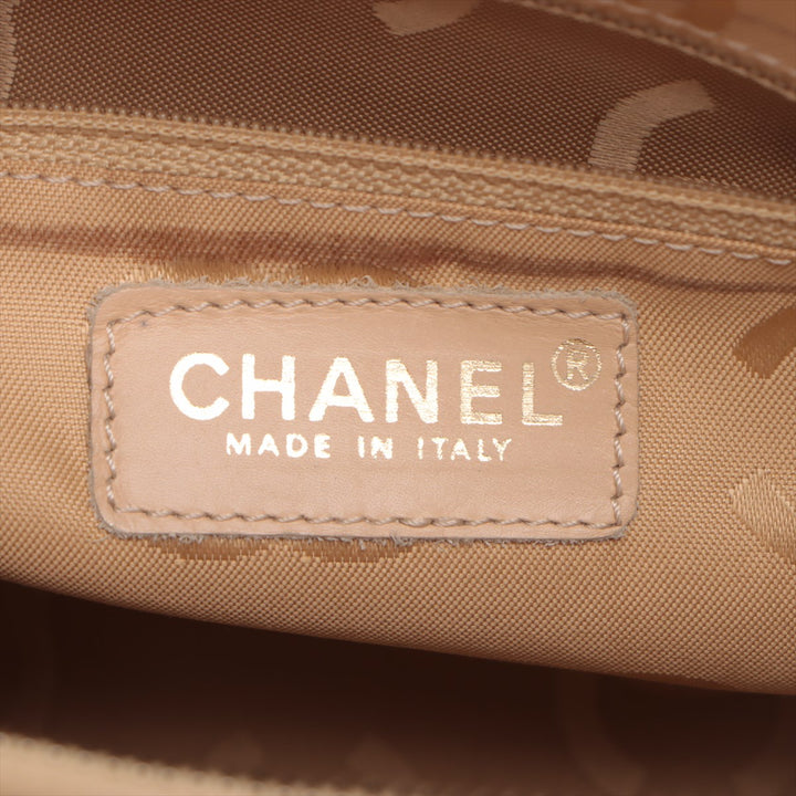 Chanel Coco Mark Caviar Skin Beige Shoulder Bag #3754