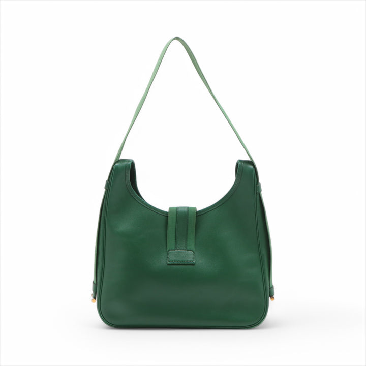 Hermès Courchevel Tsako Green One Handle Shoulder Bag #3753