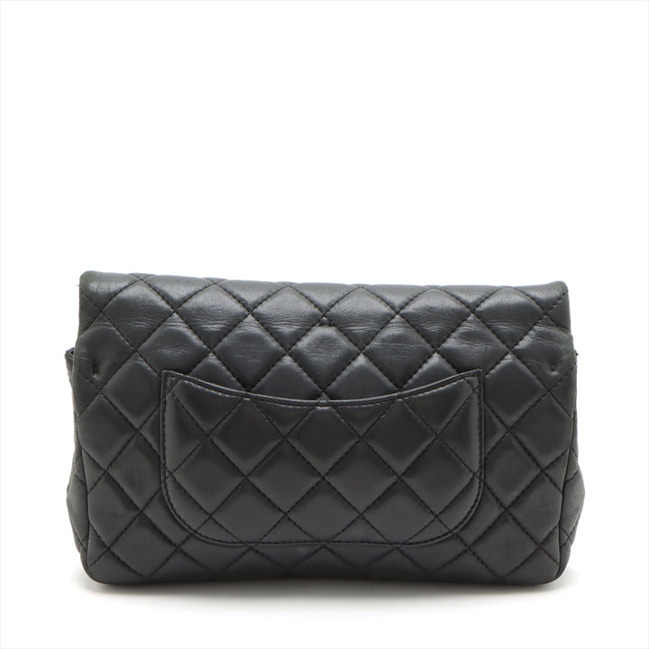 Chanel Matelasse Lambskin Clutch bag 2.55 Black Gunmetal Fittings 15 Series #2599